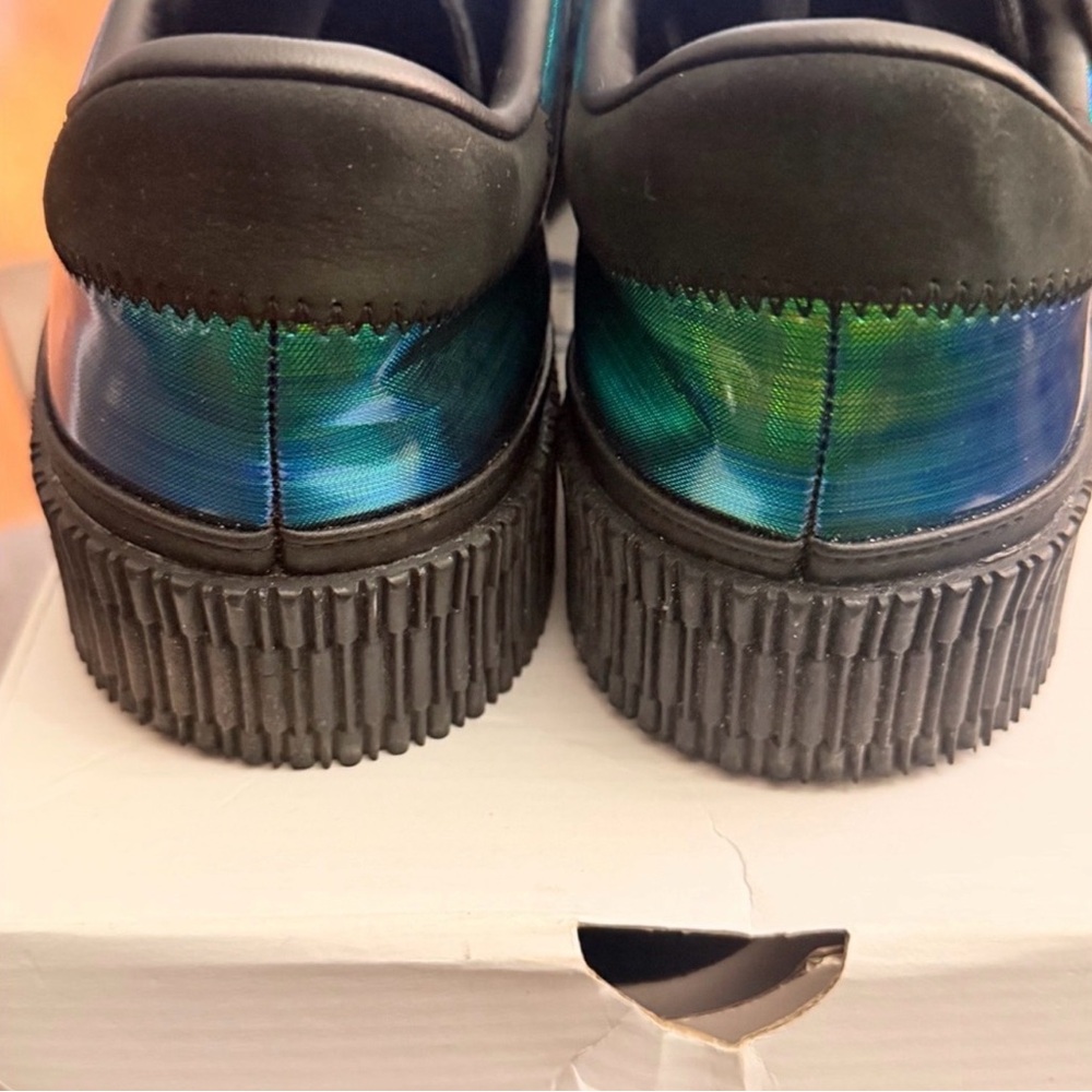 Adidas Samba Platform Shoes - Green and Yellow - Picture 9 of 11